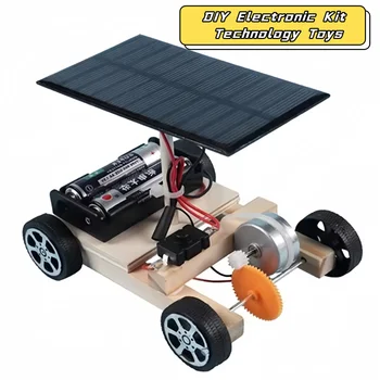 Assemble Solar Car Creative Inventions Motor Ability Of Children Active Thinking DIY Electronic Kit Technology Toys For Kids