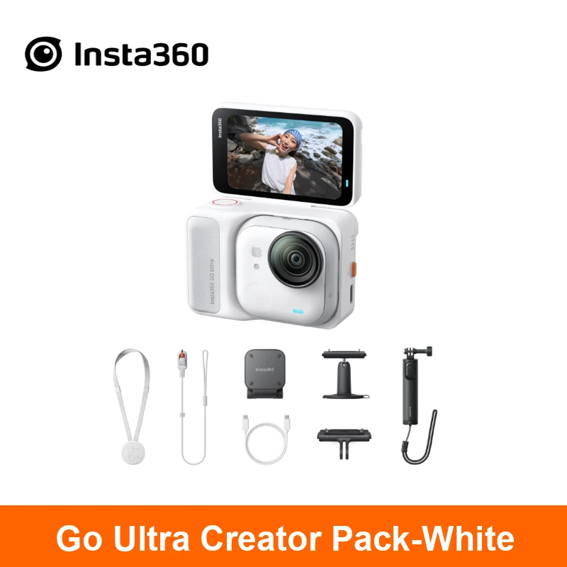 Insta360 GO Ultra Action Camera voetperspectief POV handsfree 4K 60fps Ultra-HD Flow State stabiliteit Insta 360 GO Ultra
