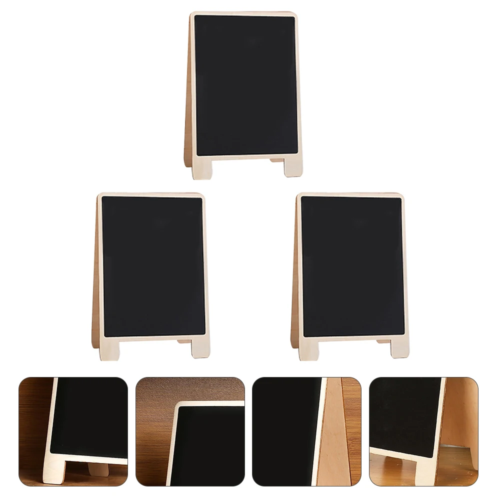 2 قطعة لوحة رسائل خشبية للرسم على شكل سبورة للمنزل والمكتب والمطبخ ولوحة كتابة ديكور سبورة صغيرة #5