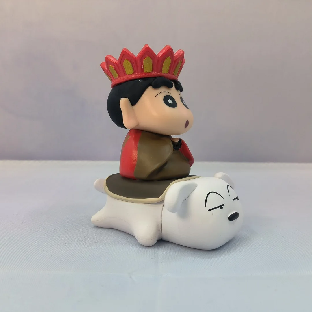 Crayon Shin-chan Cos Tang Monk Rding A White Loong Horse Xiaobai Jigong Buddha Car Ornament Animation Creative Hand Figure, nuevo