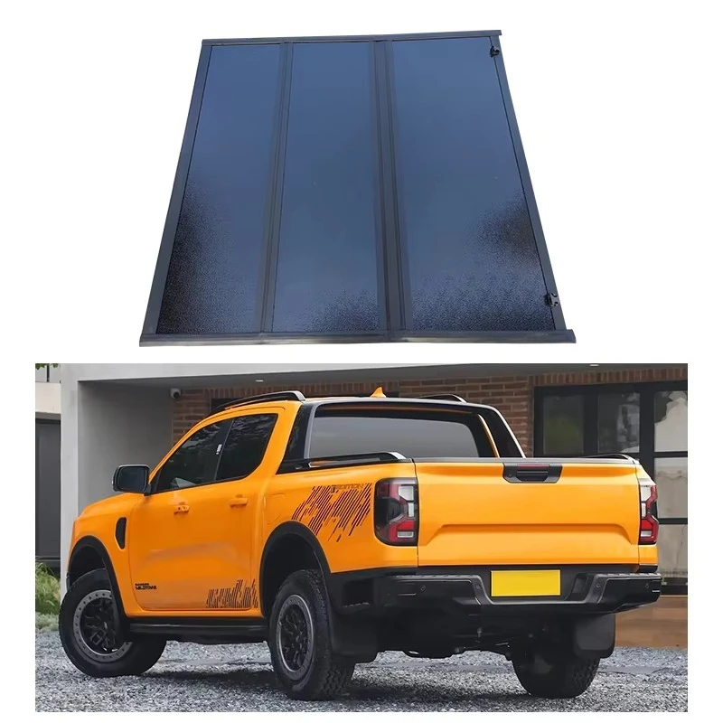 

Factory Waterproof Flush-Mounted Tri-Fold Tonneau Cover for Ranger T9 Pick-up Bed Embedded Metal