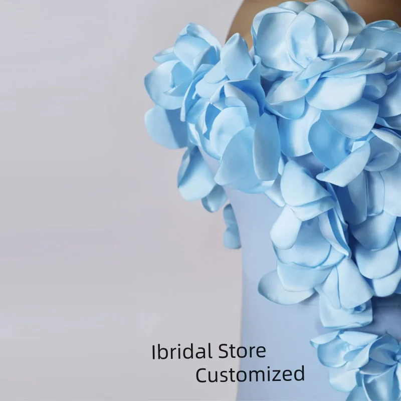 Maßgeschneidertes elegantes Abendkleid, luxuriöse Abschlussball-Partykleider für Damen, rückenlang, Blumen, ärmellos, für besondere Anlässe