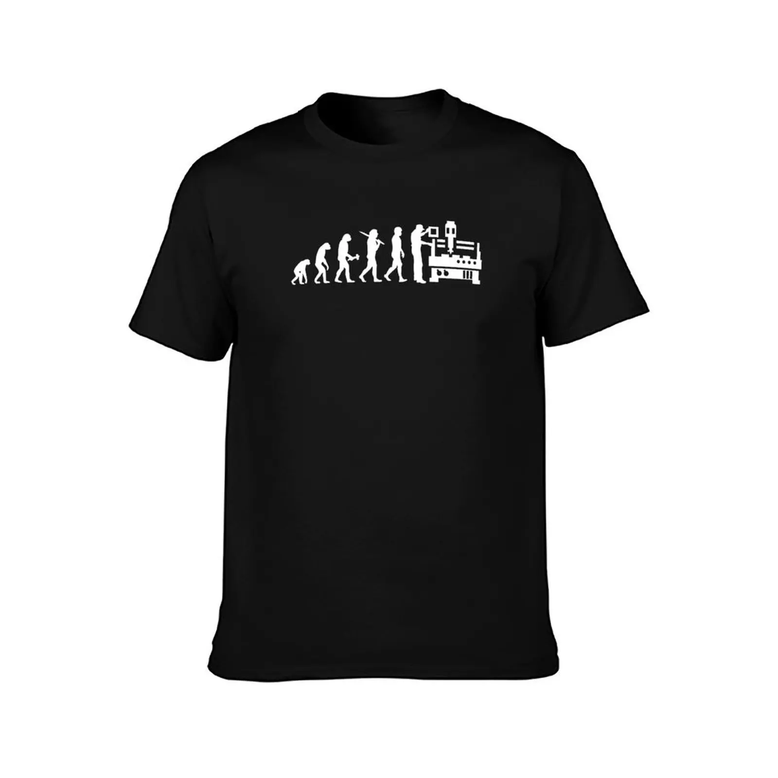 CNC Machinist CNC Operator Evolution Gift Present T-Shirt Halloween Casual T-Shirt