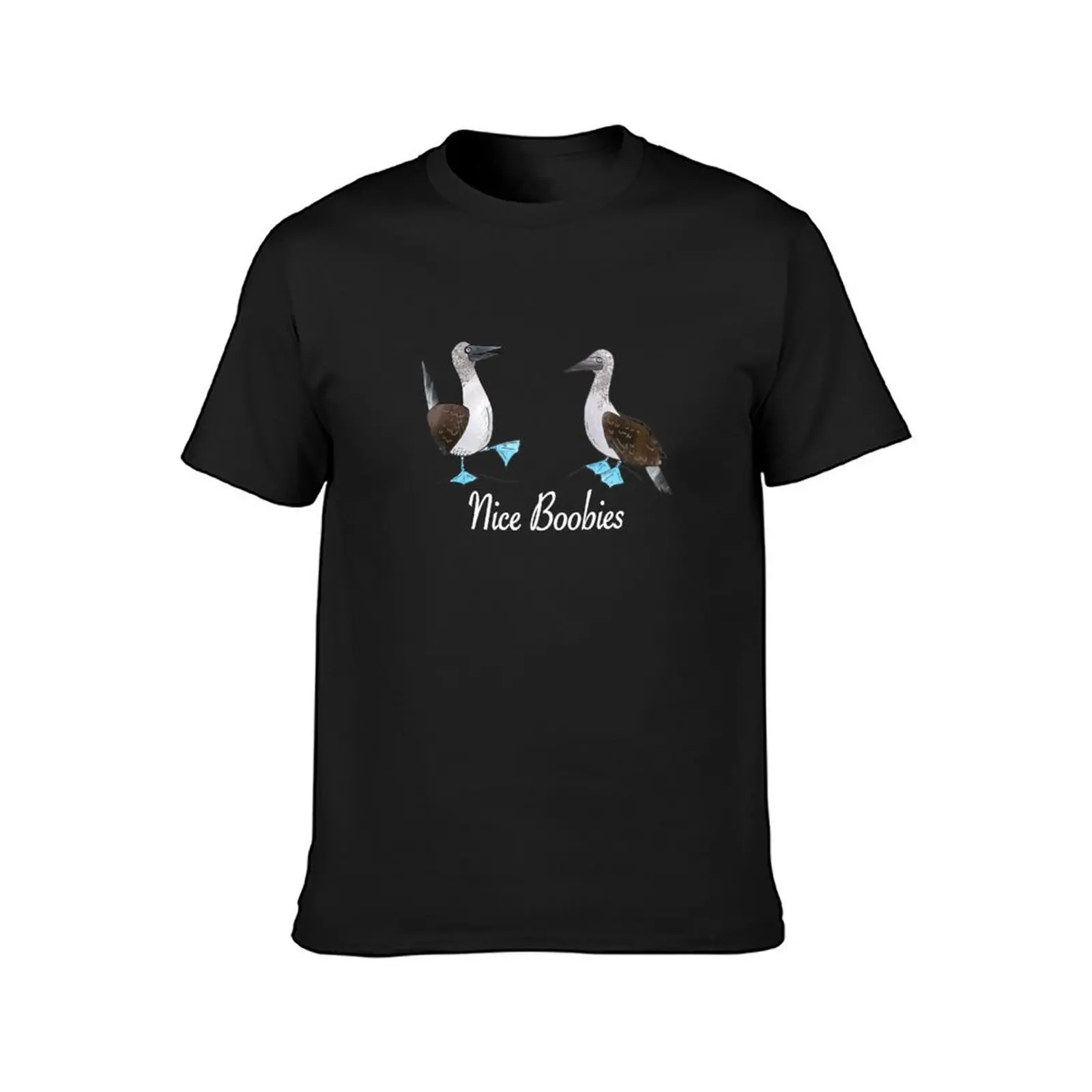 Schöne Tölpel (weißer Text für dunkle Hintergrund artikel) T-Shirt Sommer Top plus Größen T-Shirt für Männer