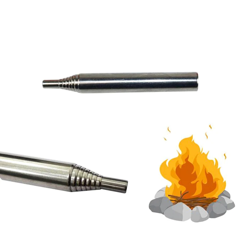 

Collapsible Pocket Bellow Fire Tool for Camping Outdoors Survival Portable Blow Fire Tube