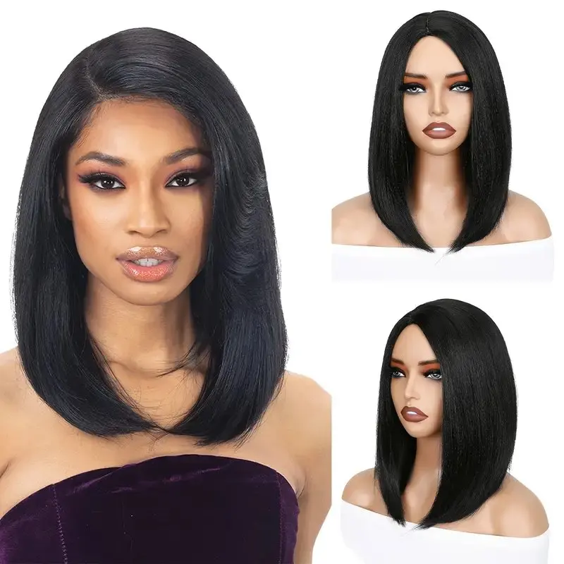 13x6 em linha reta curto bob transparente laço frontal peruca de cabelo humano 13x4 frente do laço brasileiro remy pré arrancado peruca para mulher