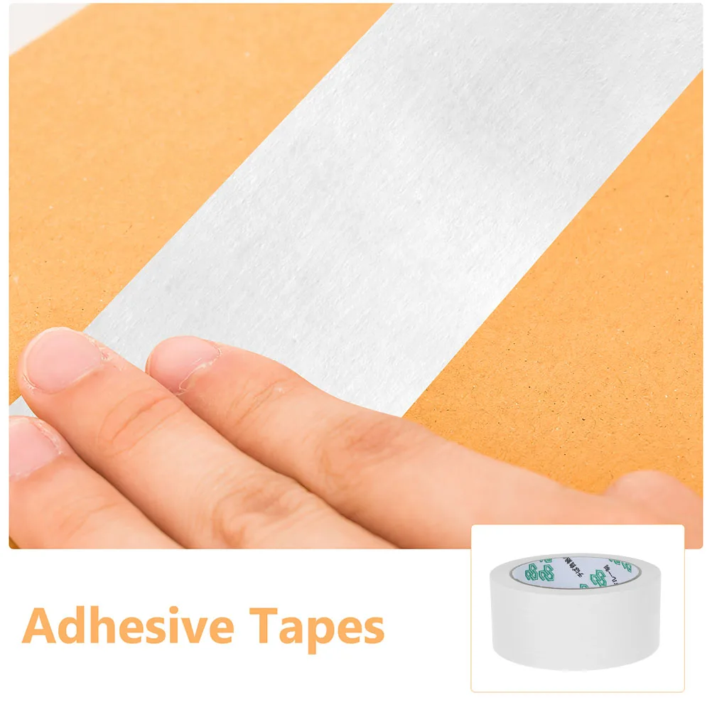 

3 Rolls Writable Kraft Paper Packing Multi-Function Heavy Duty Sealing Tape For Shipping Box Mailing Cardboard Carton Strapping