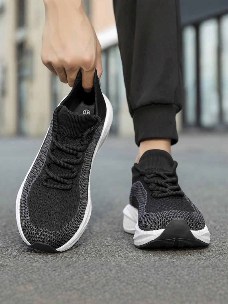 

Men's Summer Breathable Running Shoes Casual Sporty Mesh Upper Versatile Comfortable Fashionable Flat Footwear for Men