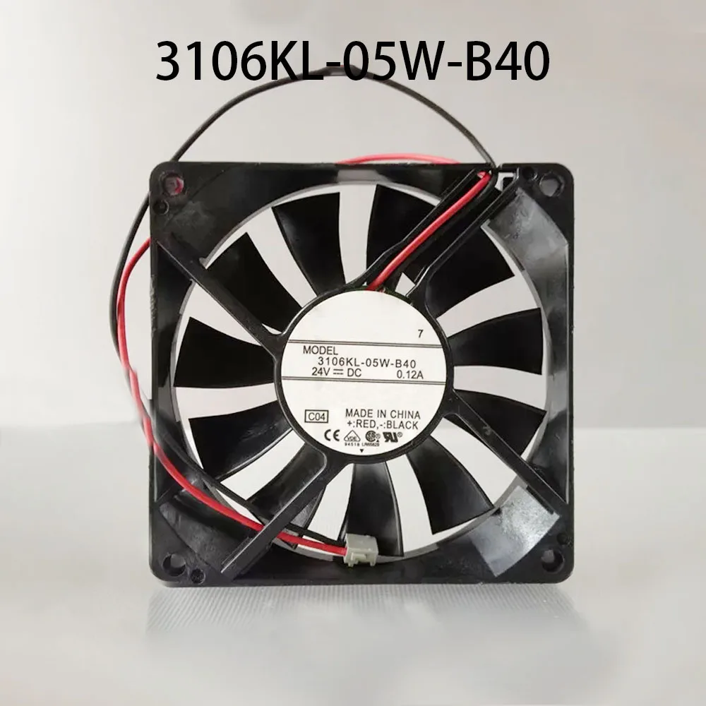 

Тонкий осевой радиатор охлаждения шкафа 80*80*15 мм 3106KL-05W-B40 DC24V 0,12A 2pin герметичный