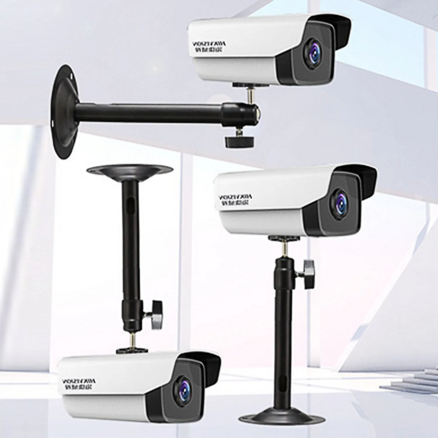 Besegad 360 تدوير العارض شماعات حامل العارض مراقبة كاميرا جدار سقف دعم جبل شماعات دعامة حامل