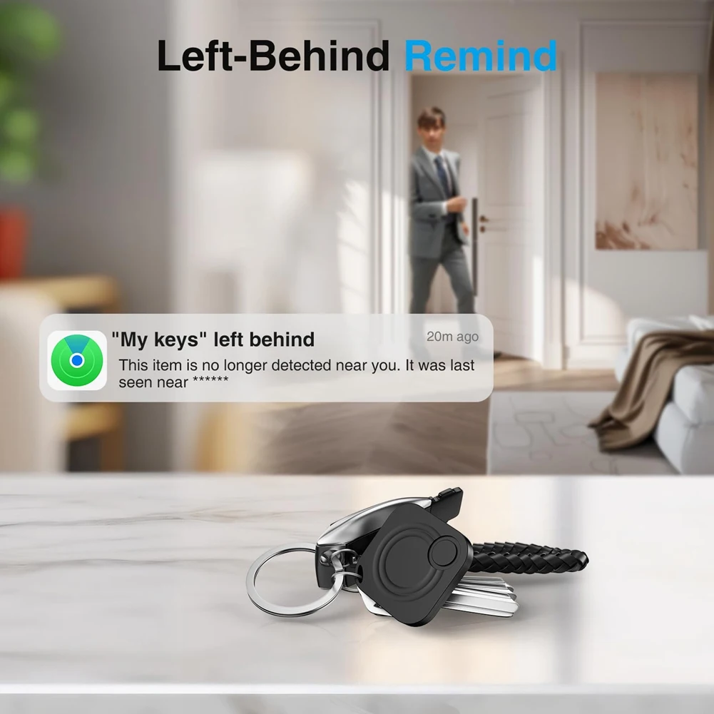 جهاز تعقب BTLIFE-Air، محدد موقع المفاتيح مع صوت متوافق مع Find My (IOS فقط)، أجهزة تعقب مثل علامات الهواء، جهاز تعقب الحيوانات الأليفة