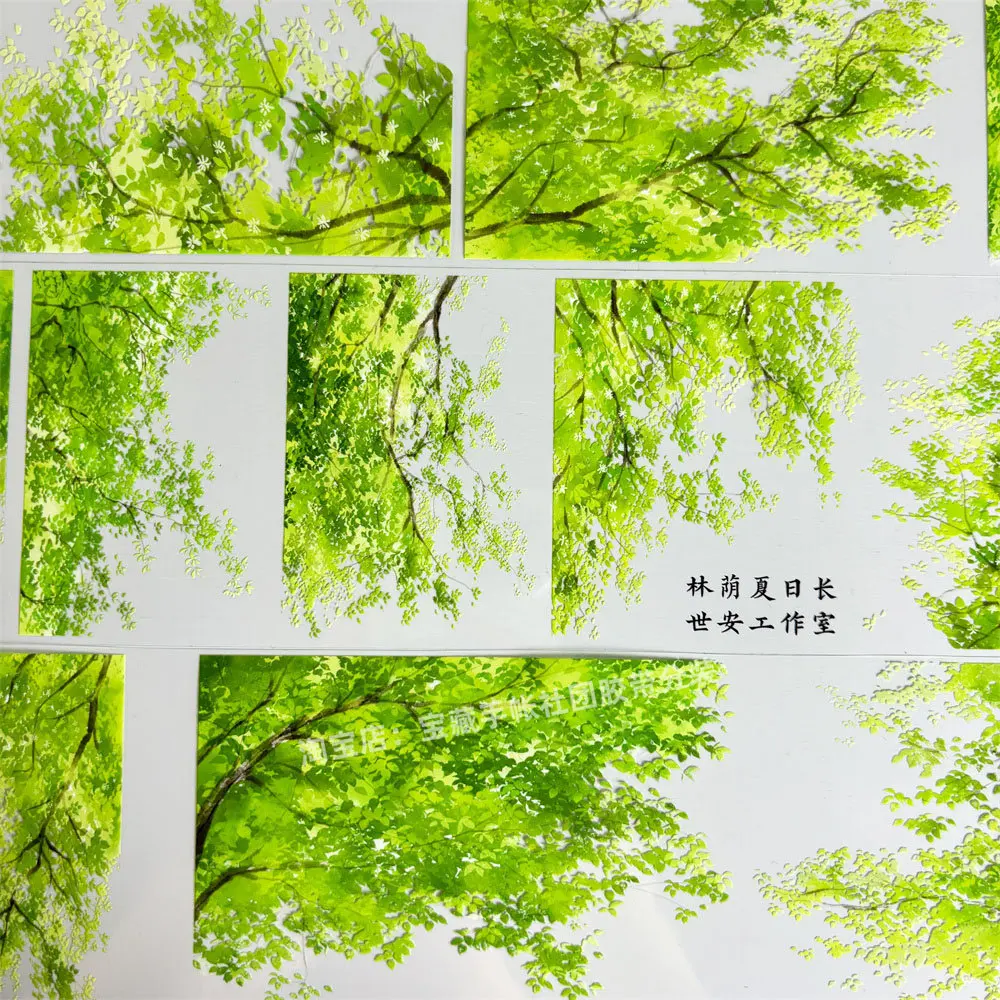 

Декоративная лента Washi PET A288 «Летний теньесник» от Changshi'an Studio: винтажные наклейки для скрапбукинга, дневников и чехлов для телефонов