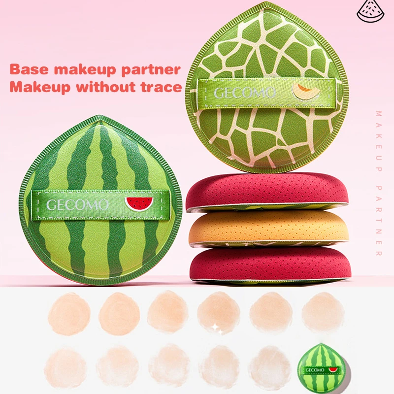 Esponja cosmética gruesa de algodón de azúcar, esponja súper suave, cojín de aire, esponjas en polvo, base correctora, maquillaje de belleza seco y húmedo