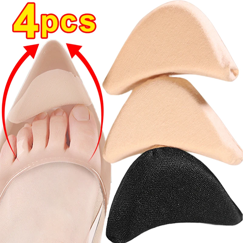 Sponge Forefoot Insert Pad for Women High Heels Accessories Shoes Toe Plug Pain Relief Shoe Pads Reduce Shoe Size Filler