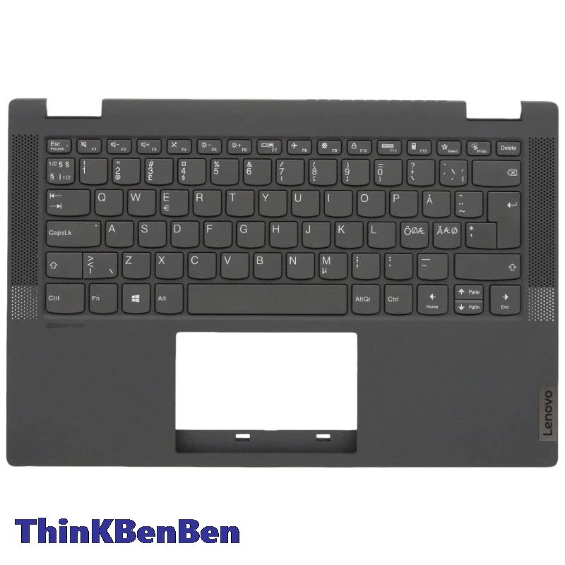 

NDC Nordic Keyboard Gray Upper Case Palmrest Shell Cover For Lenovo Ideapad Flex 5 14ITL05 14ALC05 14ARE05 14IIL05 5CB1C33399