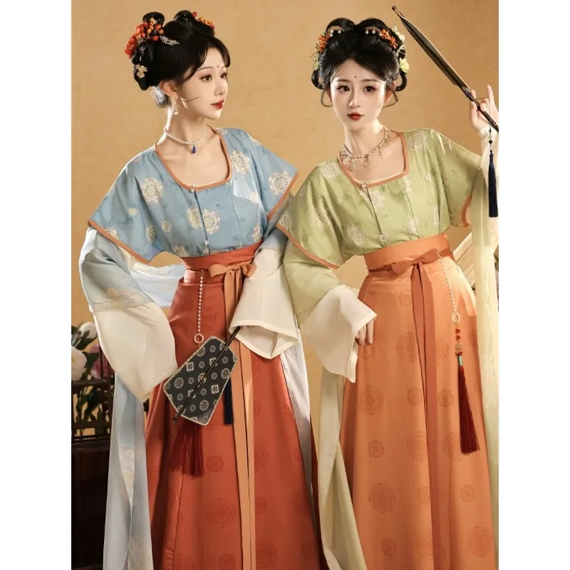 

Женское традиционное китайское платье ханьфу, костюм для косплея на Хэллоуин, древнее народное платье ханьфу, костюм Тан, костюм феи для вечеринки