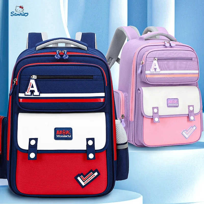 

Disney Pink Blue Student Satchel Large Capacity Girls Backpack For Elementary School Students Kids Bags For Girls Kawaii Backpac