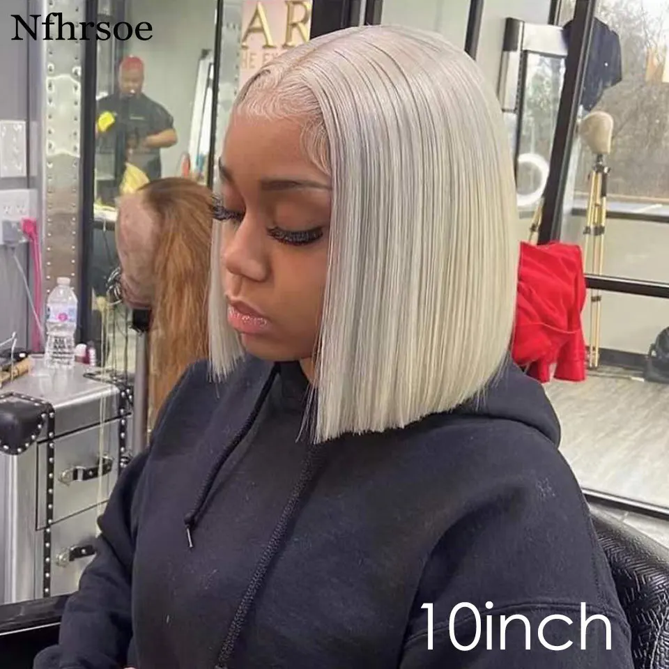 White Ombre Wavy Wig 13x4 Human Hair Wigs Extensions 13x4 Lace Front Straight Wig Colored Fine Crafted Wear And Go For Women