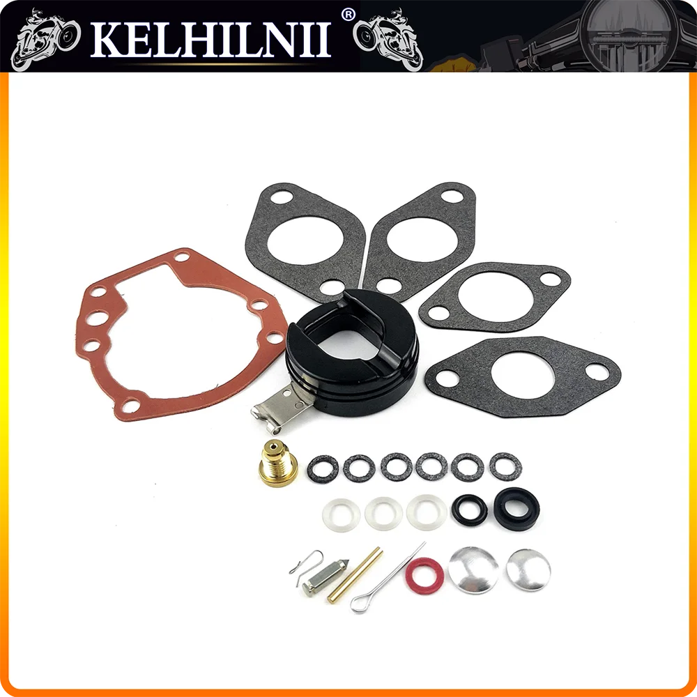 383052 Carburetor Repair Rebuild Kit with Float For Johnson/Evinrude 2 3 5 5.5 6 7.5 10 15 18 20 HP Carb 439071 18-7043 398532