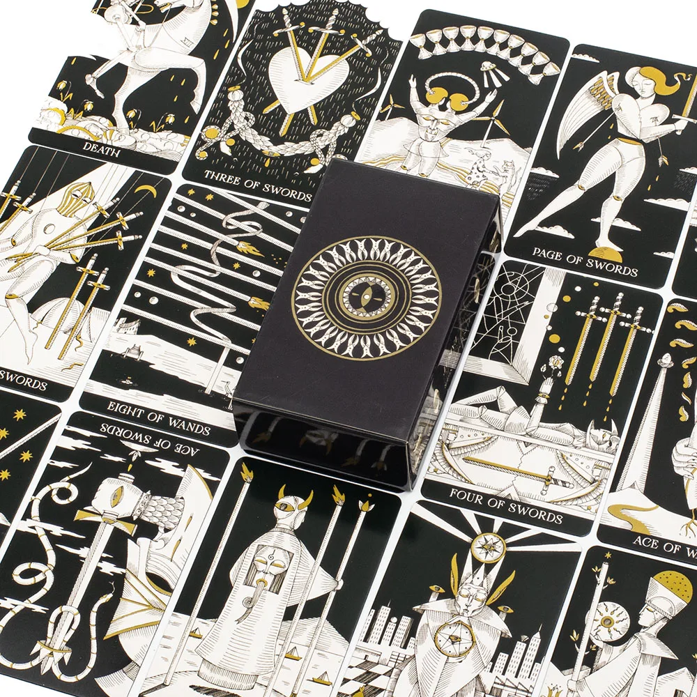 78Pcs Symbolic Soul Tarot Cards with Detailed Guidebook English Visions Divination Edition Deck Board Playing Games