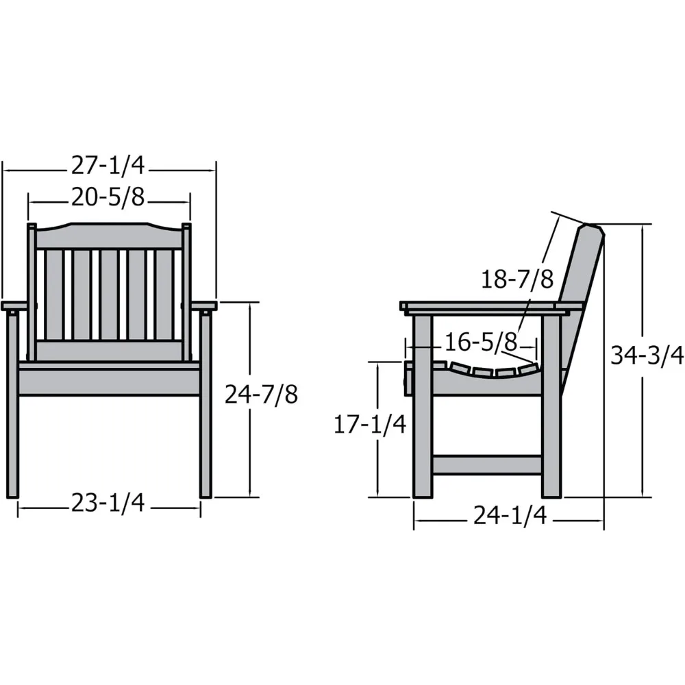 Sedia da giardino Lehigh, Nantucket Blu