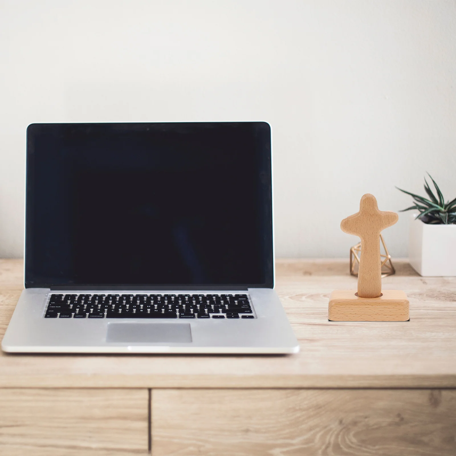 

1 Set Of Wooden Cross Ornament Premium Craft Strong Wear Resistance For Home Decor Religious Decoration Desk Display