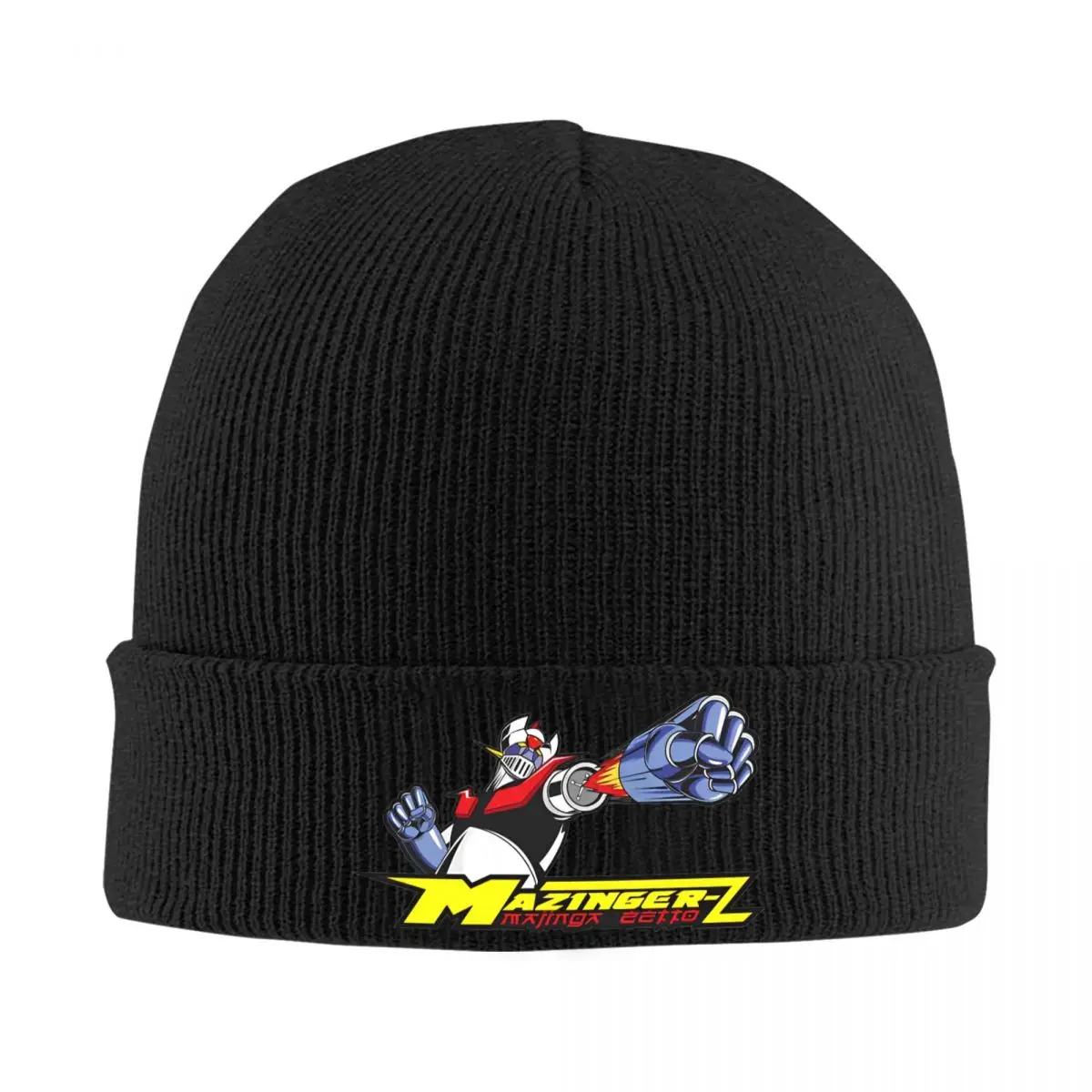 Mazinger-z Anime topi rajut Beanie topi musim dingin hangat baru 70s Retro Manga Super topi robot Pria Wanita