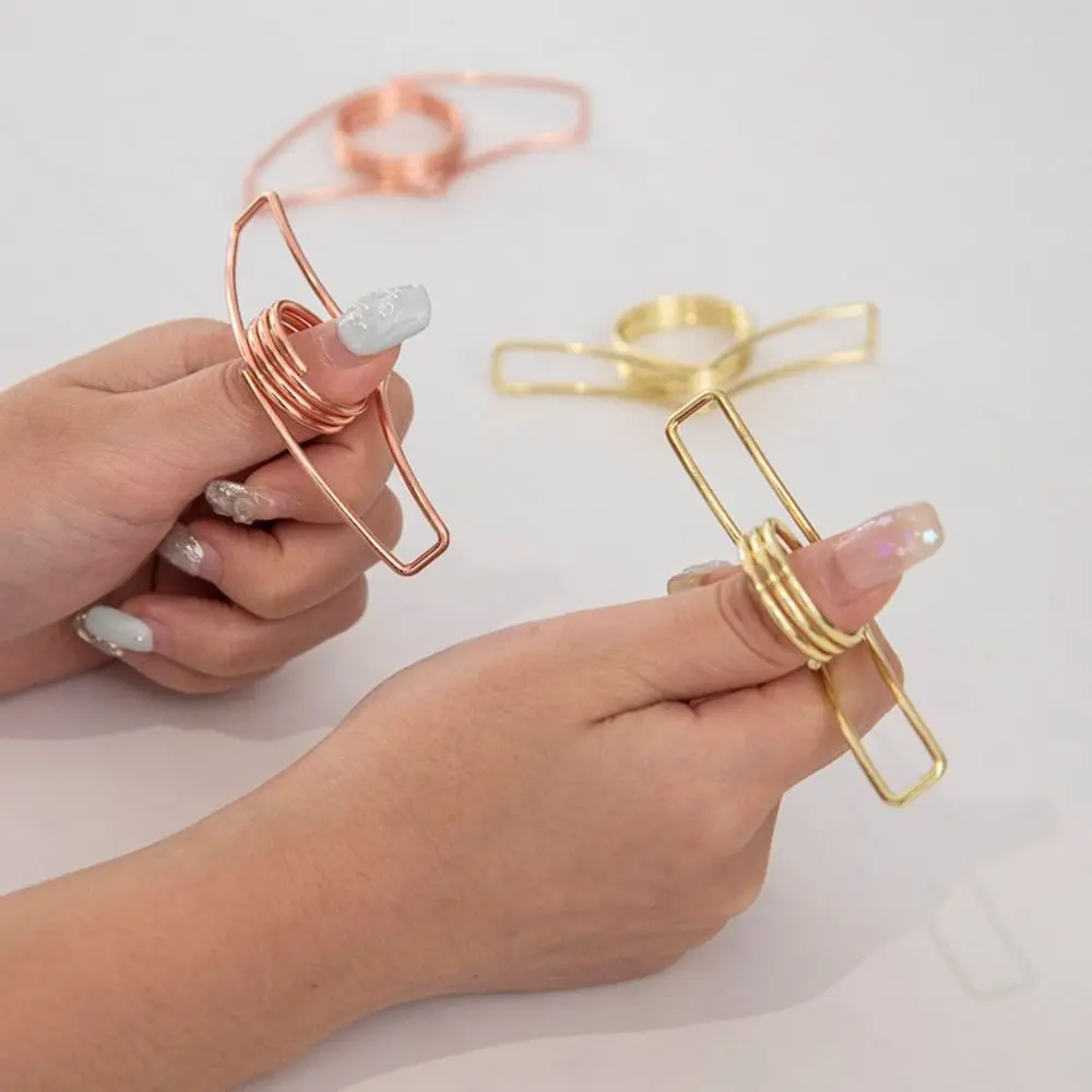 Metal Bookmarks One Hand Reading Page Turning Fixed Thumb Book Support Fast Reading Aids Tools Book Page Holder Gift