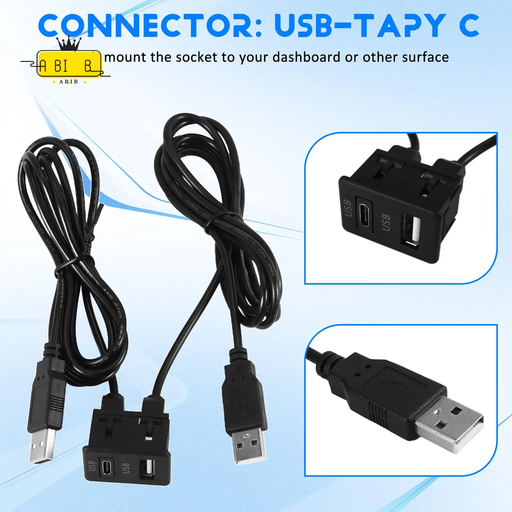 abib-150cm-painel-do-carro-montagem-embutida-2-portas-usb-painel-auto-barco-duplo-usb-tapyc-adaptador-de-cabo-de-extensao-para-toyota