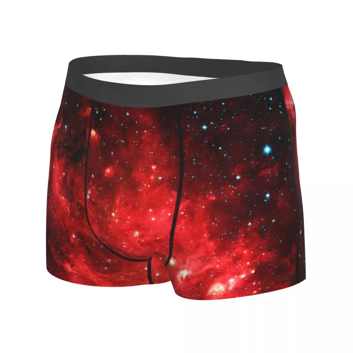 Outer Space Print Underwear Galaxy Art Male Panties Printing Plain Boxer Shorts Trenky Boxer Brief Plus Size 2XL