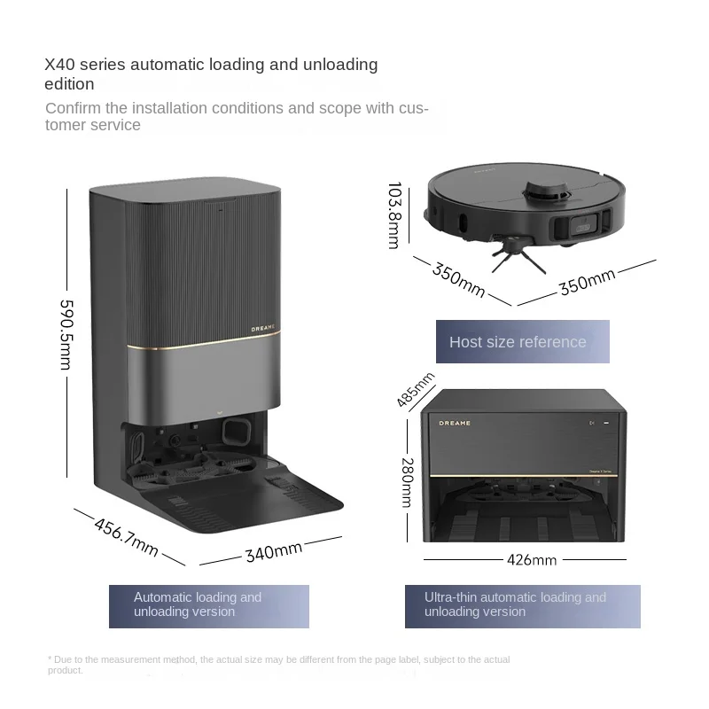 2024 New Product Dreame X40Pro Sweeping Robot with Automatic Washing, Sweeping, Mopping and Drying Functions for Household Use