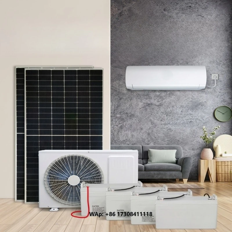 Anpassbare BTU Off-Grid AC/DC Split-Hybrid-Solar-Klimaanlage mit Kühl- und Heizfunktion für Zuhause, Gewerbe und Außenbereich