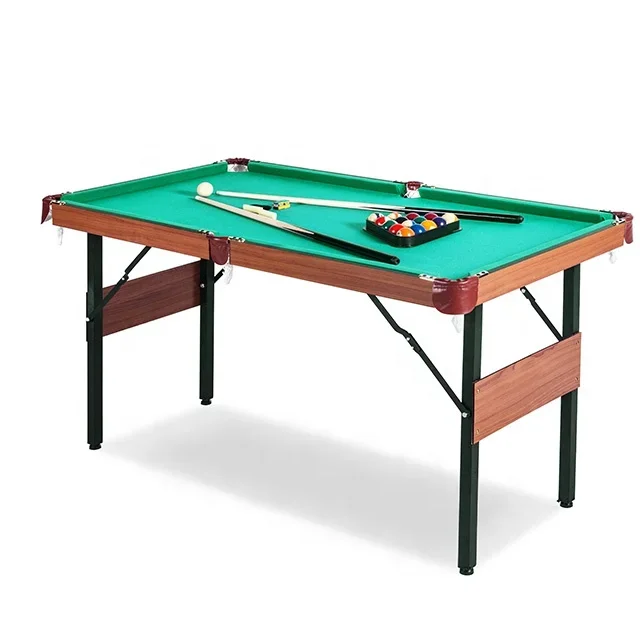 Kids Game Mini Pool Table 4.5ft Small Size Folding Billiard Table
