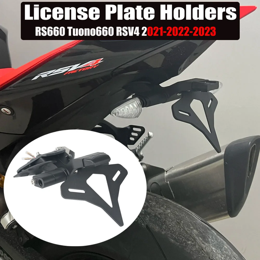 

For Aprilia RS660 rs660 Tuono660 RSV4 2021-2022-2023 Motorcycle License Plate Holder Fender Eliminator Registration Bracket