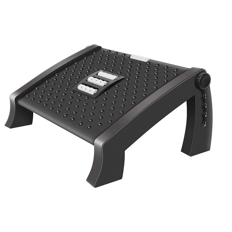 

Big Deal Adjustable Footrest, Desk Footrest With Massage Function, Non-Slip Foot Stools Great For Home & Office Accessories