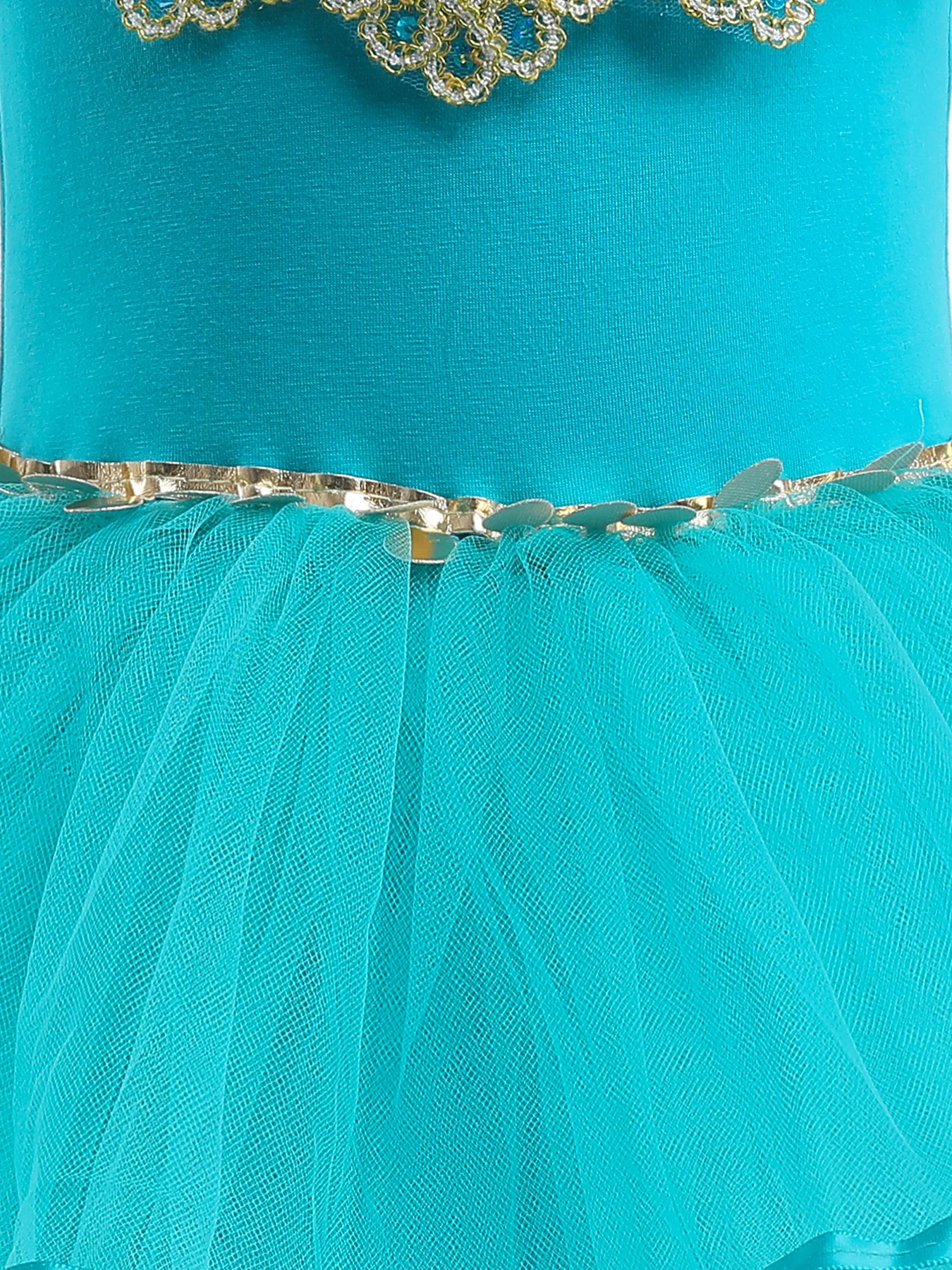 Princess Jasmine Tutu Dress with Cape for Toddler Little Girls Ballerina Dance Costume Outfit Dancewear, Blue/Purple/Yellow