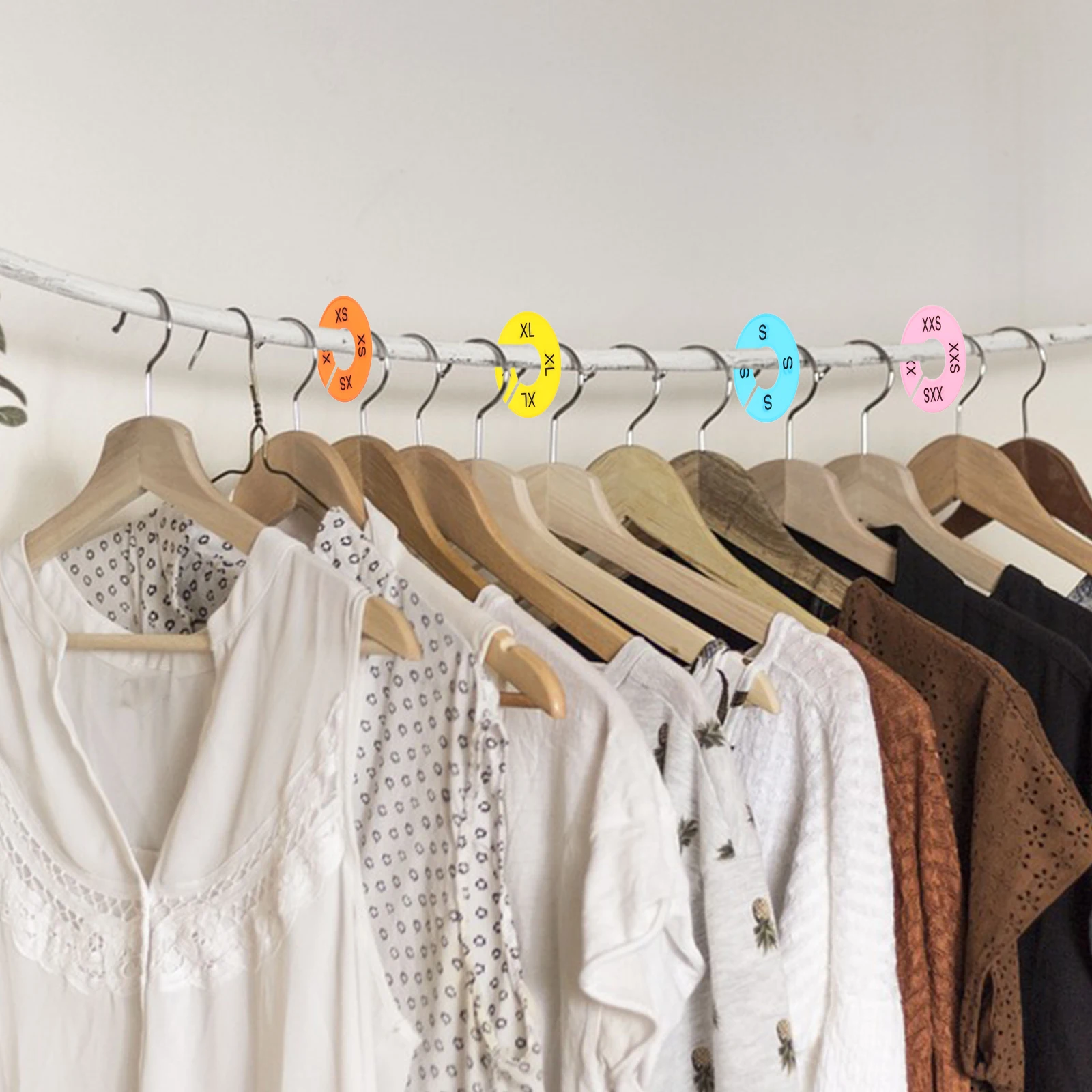 

40 Pcs Clothing Size Dividers Plastic Closet Organizers for Wardrobe Storage Clothes Separators Hanger Markers Baby