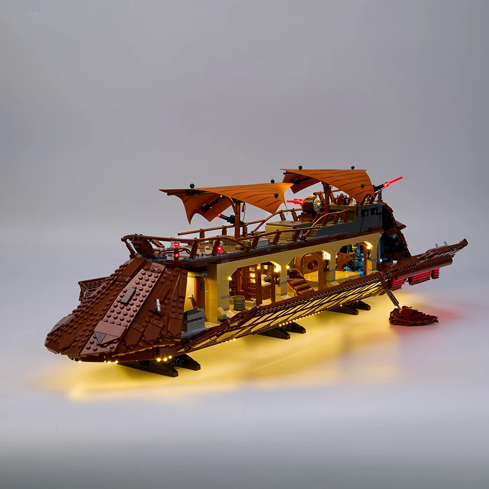 LED Light Kit for 75397 Jabbas Sail Barge Model Toy Set Not Include Building Blocks