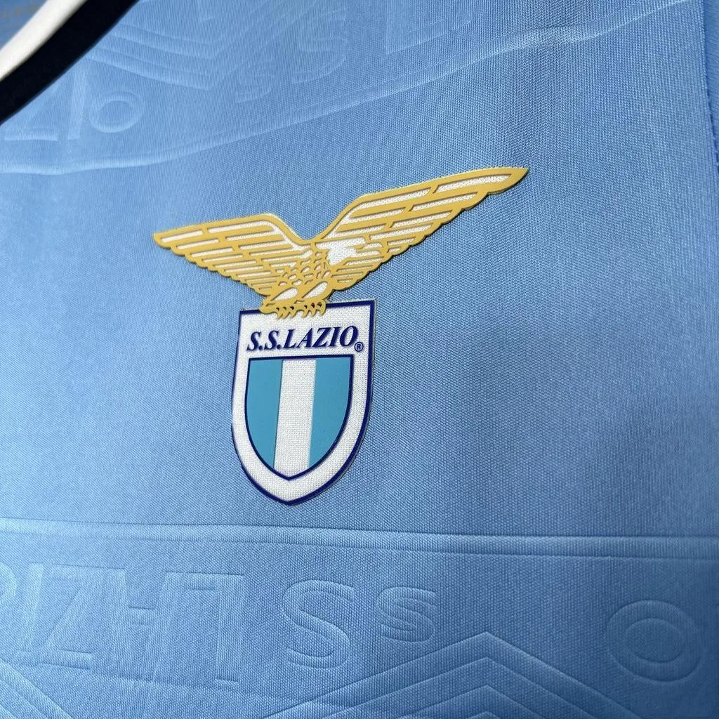 2024/25 Men's Lazio Home Blue Quick Drying Clothing Training Futbol Shirt