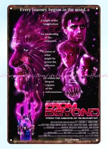 From Beyond horror movie poster Halloween scary metal tin sign reproductions