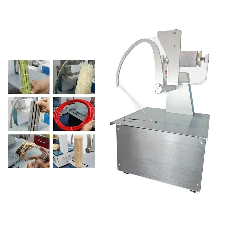 Small Automatic Glueless Rope Tape Bundling Machine Supermarket Vegetable Hardware Flower Packer Strapping Machine Tying Machine