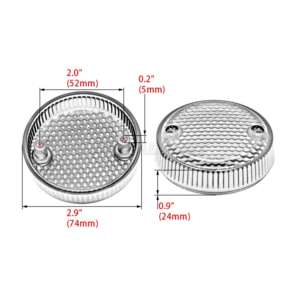 دراجة نارية أمامية وخلفية انعطاف إشارة غطاء عدسات ، أجزاء لهوندا شادو VLX600 VT700 VT800 روح VT1100 فالكيري ماجنا VF750C