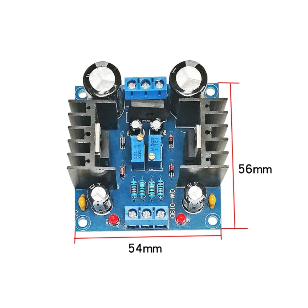 LM317 LM337 Amplifier Rectifier Filter Power Supply Board 1.2-37V Continuous Adjustable Voltage Regulator Power Supply Module