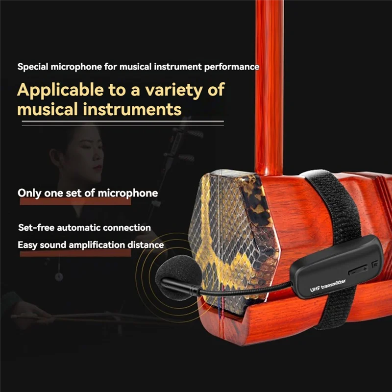 AC56-Clip-On Microphone For Musical Instruments - Versatile Mic For Erhu Pickup Amplifier