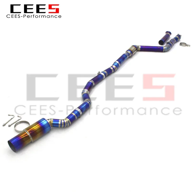 CEES كاتم صوت ماسورة العادم أداء مخصص نظام العادم لتويوتا سوبرا A90 3.0T 2020-2023 سبيكة عادم Catback