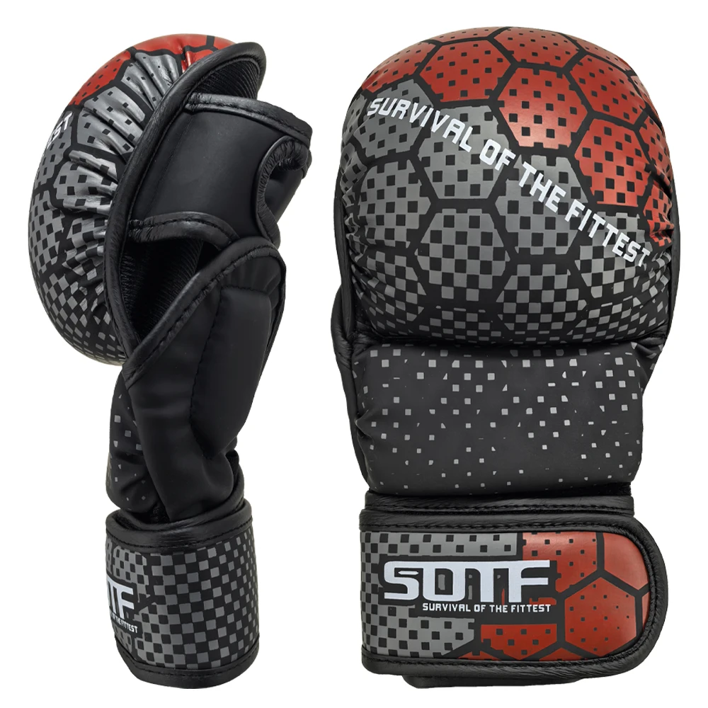 

Professional MMA Half-Finger Gloves Thickened Sanda Training Boxing Fighting Mixed Martial Arts Free Style Training Gloves
