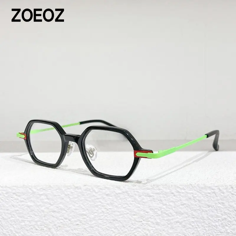 

James Tart 483 Hexagonal Myopia Glasses Frames Shaped Glasses Women Cool Personalized Glasses Frame Men glasses frame 46mm