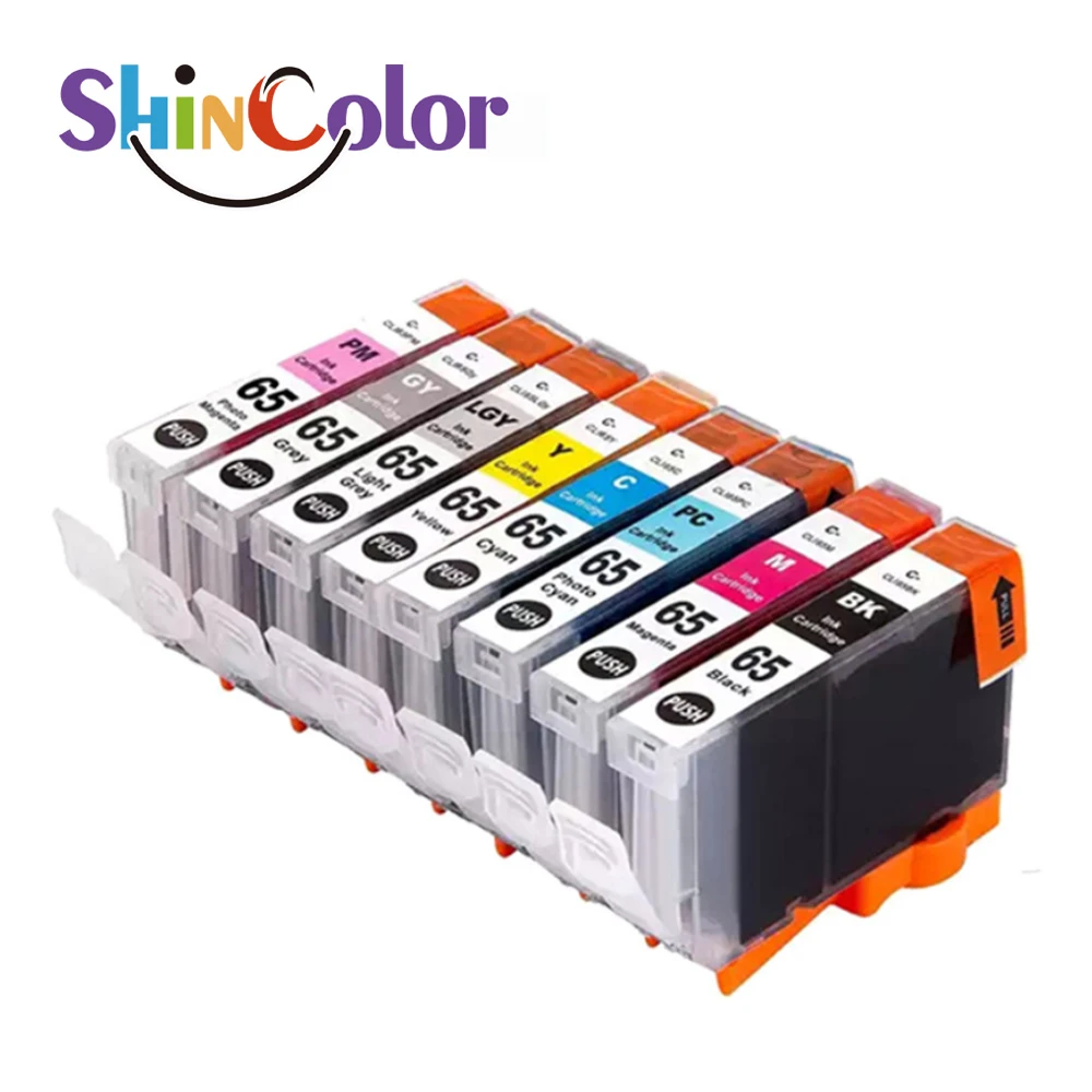 

ShinColor for canon CLI65 CLI 65 CLI-65 Ink Cartridge Premium Compatible Color Inkjet Ink Cartridge for Canon PIXMA Pro 200 Prin