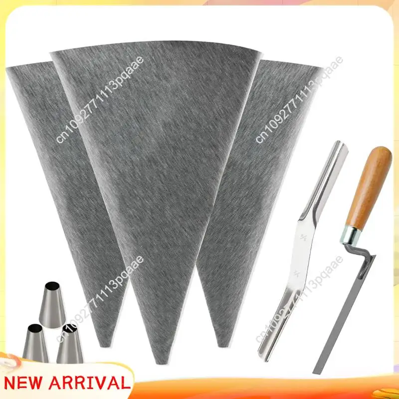 

N84R Мешки для затирки для установки плитки, с металлическими наконечниками, каменным раствором и цементными герметизирующими пакетами