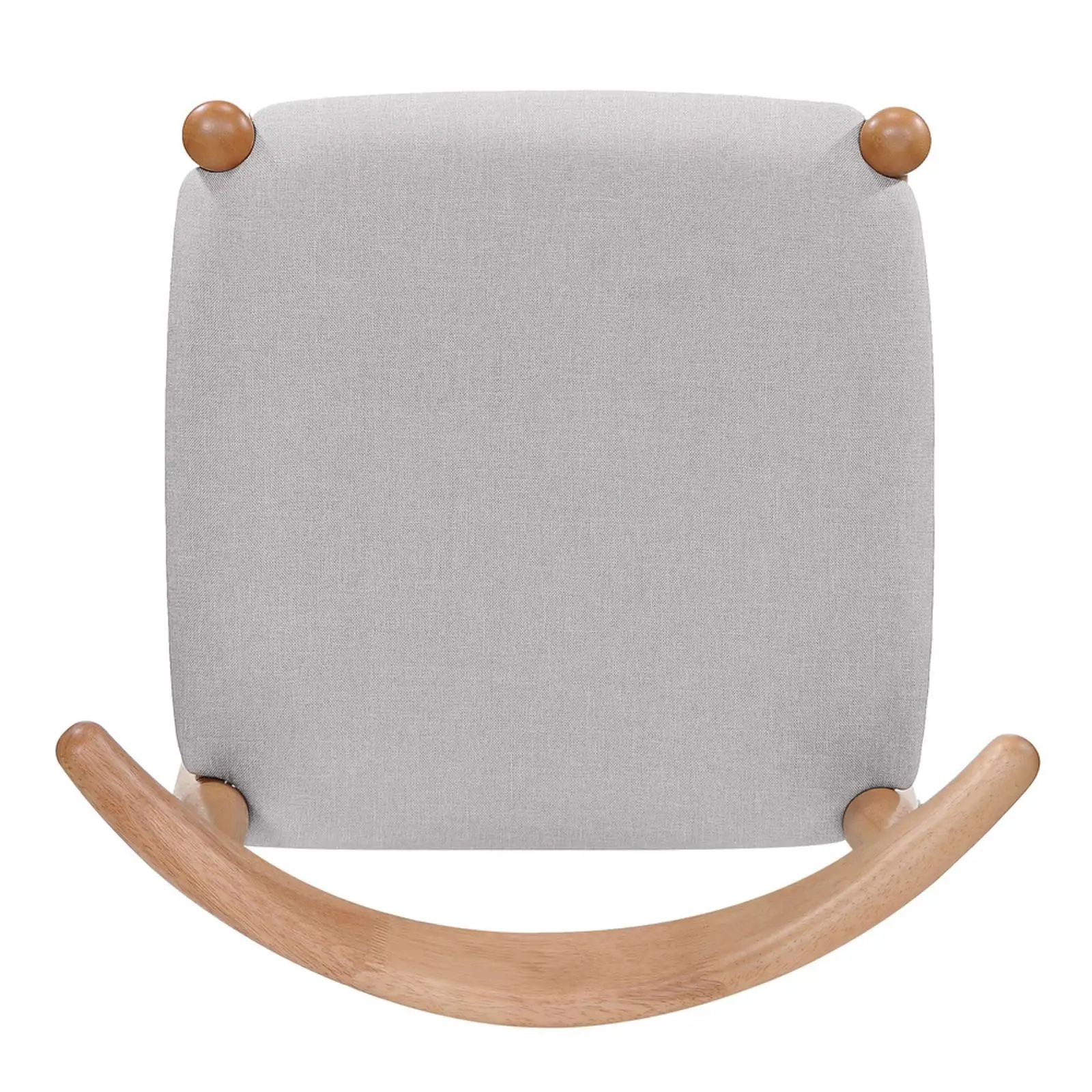 

Rubberwood Dining Chairs Set Vintage Style Cushioned Seats Ergonomic Backrest for Kitchen for Dining Room Space